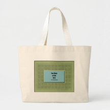 Cadre de tuile de mosaïque de vert sauge - personn sacs en toile