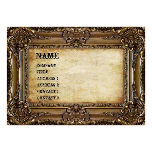 Cadre en bronze - carte de visite