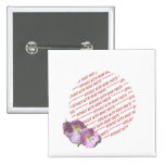 Cadre rose de photo de deux pavots badges