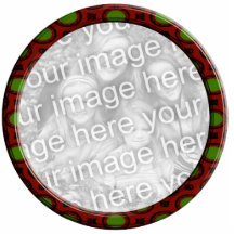Cadre rouge et vert de photo d'ornement photos en relief