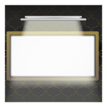 Cadre vide lumineux invitations personnalisées