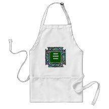 Cadres pourpres et verts de Knotwork de Celtic Tablier