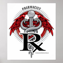 Caducée de pharmacien affiches