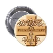 Caducée de pharmacien badge