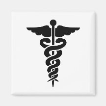 Caducée médical de symbole magnets pour réfrigérateur