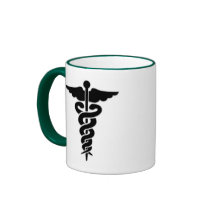 Caducée médical de symbole mugs à café