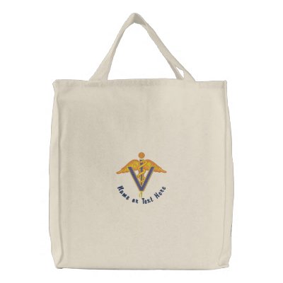 Caducée vétérinaire - personnalisez sacs de toile