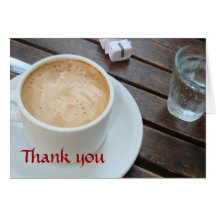 Café à un café de trottoir à Buenos Aires Cartes De Vœux