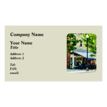 Café Albany NY Modèle De Carte De Visite