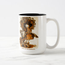 Café avec le chrysanthème mugs à café