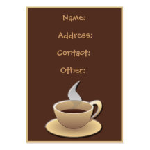 Café BusinessCards Modèles De Cartes De Visite
