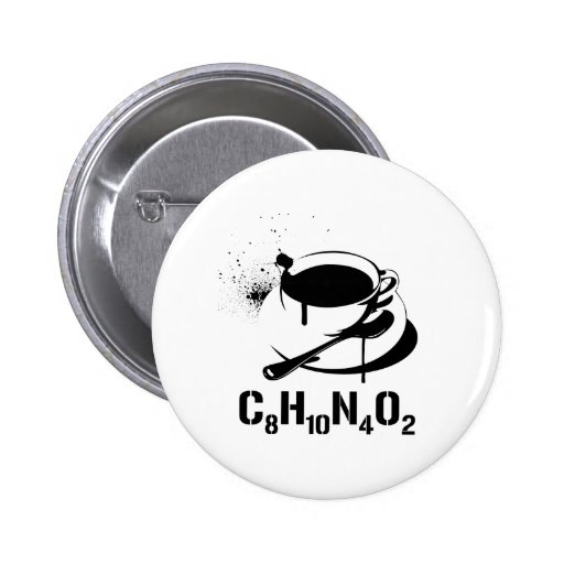 Café C8H10N4O2 Badges Avec Agrafe