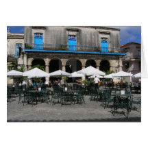 Café cubain carte de vœux