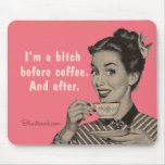 café de femelle de mousepad ensuite tapis de souris