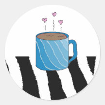 Café doux autocollants