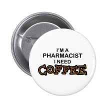 Café du besoin - pharmacien pin's avec agrafe