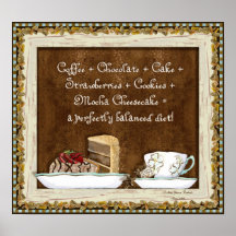 Café et chocolat, Audrey Jeanne Roberts Affiche