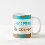 Café et endorphines drôles de coureurs mugs