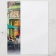 Café et thé d'empire prospectus avec motif