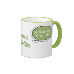 Café irlandais personnalisé de bulle de la parole  mug à café