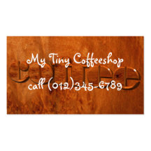 café-restaurant cartes de visite personnelles