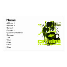 Caféine Cartes De Visite Personnelles
