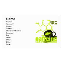 Caféine Cartes De Visite Personnelles