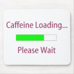 Caféine chargeant Mousepad Tapis De Souris