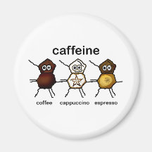 Caféine Magnets Pour Réfrigérateur