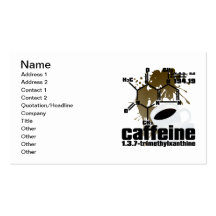 Caféine Modèles De Cartes De Visite