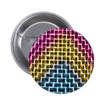 Cage colorée de grille de fil pin's