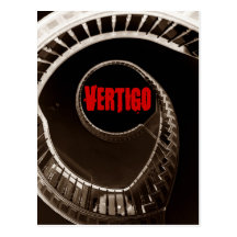 Cage d'escalier circulaire foncée de vertige de Hi Carte Postale