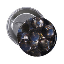 Cailloux en verre bleus - photographie abstraite badges