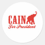 CAÏN POUR le PRÉSIDENT (gothique) Adhésifs Ronds