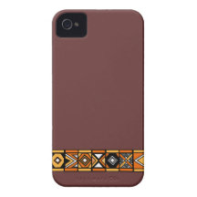 Caisse africaine brune élégante de l'iphone 4 de m étui iPhone 4