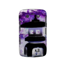 Caisse artistique pourpre de Blackberry de lantern Coques Blackberry Bold