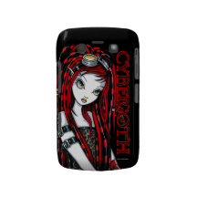 Caisse audacieuse de Blackberry d'ange rouge "cram Coques Blackberry