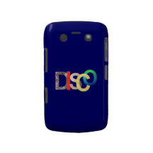 Caisse audacieuse de Blackberry de disco bleue Coque Blackberry
