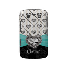 Caisse audacieuse de Blackberry de fausse pierre d Coque Blackberry