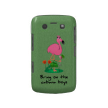 Caisse audacieuse de Blackberry de flamant drôle Coques Blackberry Bold