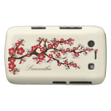 Caisse audacieuse de Blackberry de fleurs de ceris Coque Case-Mate Blackberry