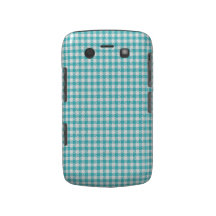 Caisse audacieuse de Blackberry de guingan bleu du Coque Case-Mate Blackberry