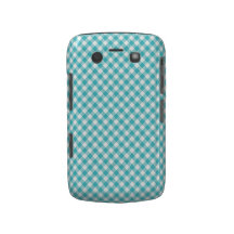 Caisse audacieuse de Blackberry de guingan bleu du Coque Case-Mate Blackberry