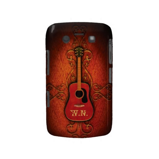 Caisse audacieuse de Blackberry de guitare de pays Coque Blackberry