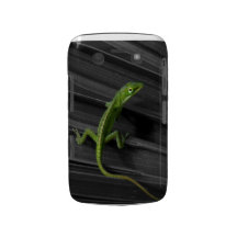 Caisse audacieuse de Blackberry de lézard vert Coque Blackberry