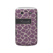 Caisse audacieuse de Blackberry de motif de girafe Coques Blackberry