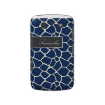 Caisse audacieuse de Blackberry de motif de girafe Coque Blackberry