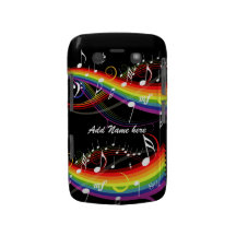 Caisse audacieuse de Blackberry de musique blanche Coque Blackberry