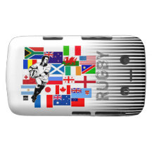 Caisse audacieuse de Blackberry de passage de rugb Coque Blackberry