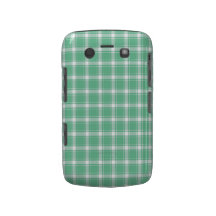 Caisse audacieuse de Blackberry de plaid vert de m Coques Blackberry